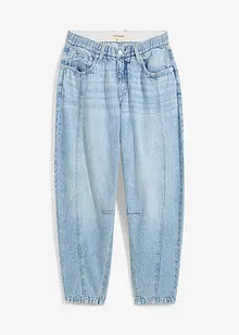 Barrel-jeans Mid Waist Low Stretch, cropped, bonprix