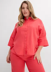 Bluse i kjølende linmiks, bonprix