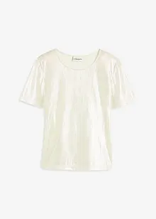 Topp i materiale med glans, bonprix