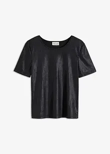Topp i materiale med glans, bonprix