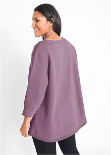 Lang sweatshirt med viskose, bonprix