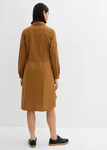 Skjortekjole av lin-/bomullsmiks, bonprix