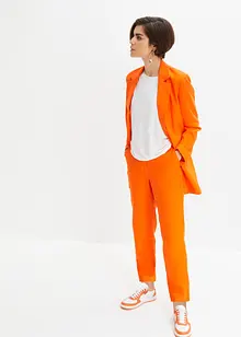 High Waist-bukse i lin-viskosemiks med kortere benlengde, bonprix