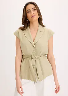 Ermeløs blazer i lyocell, bonprix