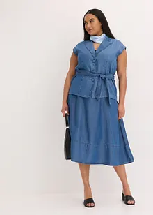 Ermeløs blazer i lyocell, bonprix