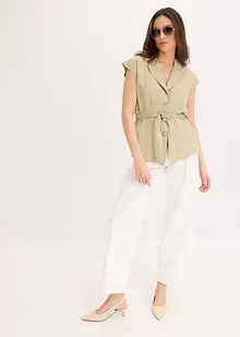 Ermeløs blazer i lyocell, bonprix
