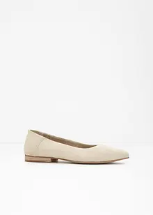 Ballerinasko i skinn, bonprix