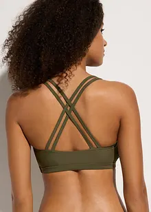 Bustier-bikinitopp med kryssende stropper, bonprix
