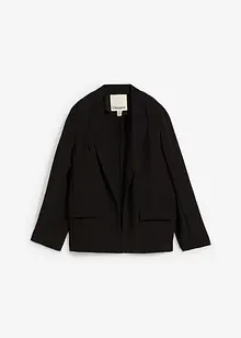 Blazer i strukturert viskosemiks med rynket effekt, bonprix