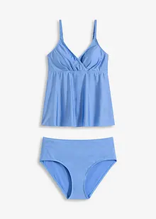 Tankini (2-delt sett) av materiale med glans, bonprix