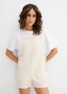 Kort jumpsuit i luftig lin-miks, bonprix