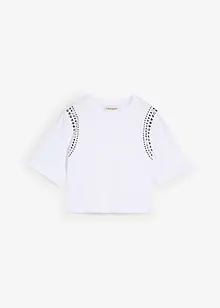 Oversized topp av ren økologisk bomull, bonprix