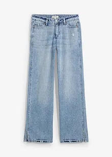 Loose Straight-jeans Mid Waist, Low Stretch, bonprix