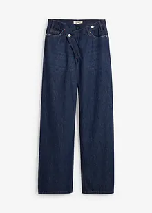 Wide Leg-jeans Mid Waist, Low Stretch, bonprix