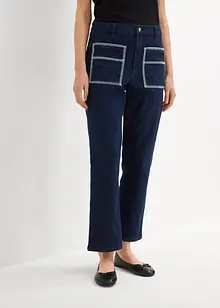 Straight-jeans High Waist, cropped, bonprix