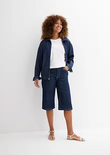 Bermudashorts i denim Mid Waist, Low Stretch, bonprix