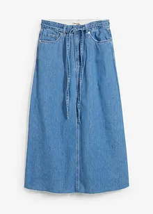 Jeansskjørt Mid Waist, midi lengde, Super Soft, bonprix