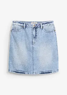 Denimskjørt Mid Waist, Low Stretch, bonprix