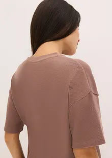 Loungewear-kosedress med shorts i vaflet jersey, bonprix