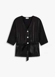 Bluse med knytebelte, bonprix