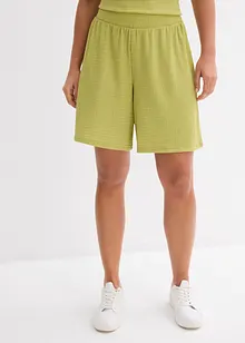 Pull on-shorts i strukturert krepp, bonprix