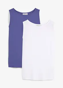 Topp i myk viskose (2-pack), bonprix