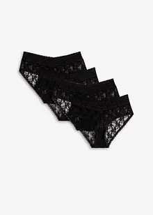 Truse i blondemateriale med rynking (4-pack), bonprix