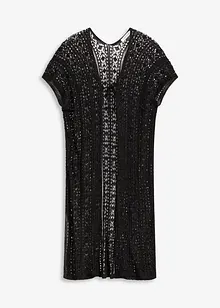 Heklet strandkimono i viskose, bonprix