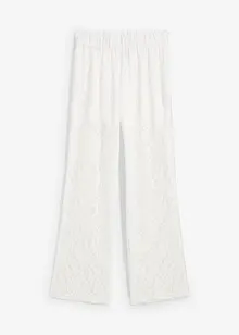 Pull on-bukse med blonder, bonprix