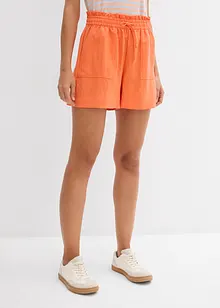 Paperbag-shorts i lett lyocell, bonprix