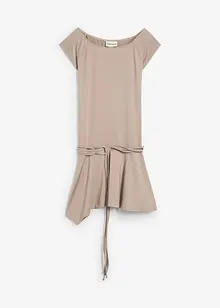 Trikotkjole med beltedetalj, bonprix