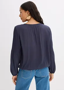 Bluse med broderi, bonprix