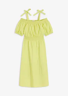 Off shoulder-kjole i økologisk bomull, bonprix