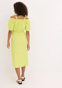 Off shoulder-kjole i økologisk bomull, bonprix