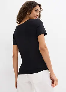 T-skjorte av myk viskose (2-pack), bonprix