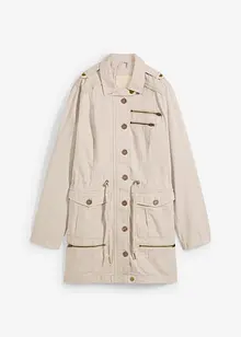 Bomullsparkas i utility-stil, halvlang, bonprix