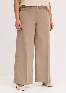 Wide Leg-bukse med stretch, bonprix