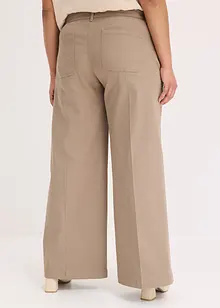 Wide Leg-bukse med stretch, bonprix
