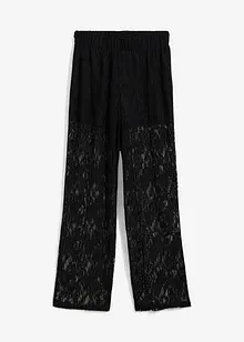 Pull on-bukse med blonder, bonprix