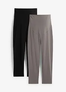 Mammaleggings i capri-lengde (2-pack), bonprix