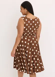 Trikotkjole med prikkemønster, bonprix