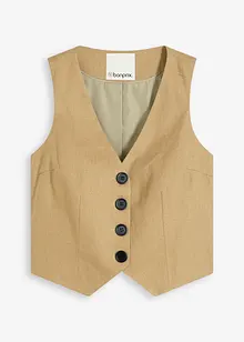 Dressvest med lin, bonprix