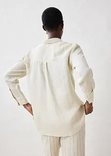 Skjortebluse i lin, bonprix