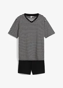 Pyjamas med V-hals, bonprix
