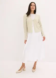 Kort cardigan med paljetter, bonprix