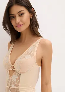 Stringbody med bøyle og glans, bonprix