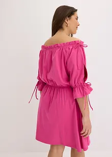 Jerseykjole med carmenutringning, bonprix