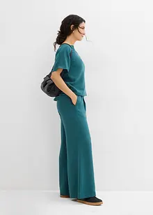 Oversized bluse med elastisk fald, bonprix