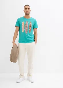 T-skjorte i ren økologisk bomull, Slim Fit, bonprix