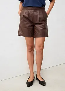 Skinnshorts i lammenappa, bonprix